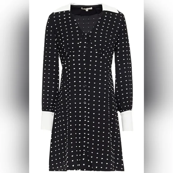 MAJE Randi Dotted Shirt Dress NWOT - Picture 4 of 10